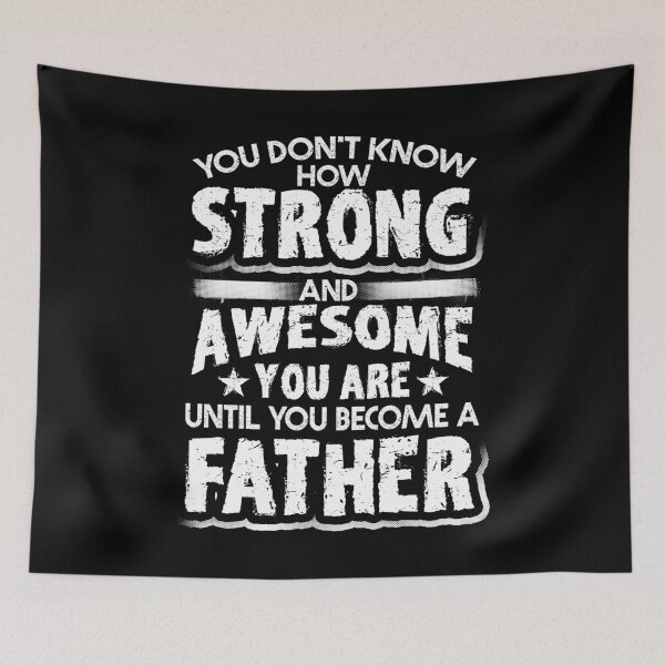 Item preview, Strong and Awesome Father Gift for New Dad designed and sold by LarkDesigns.