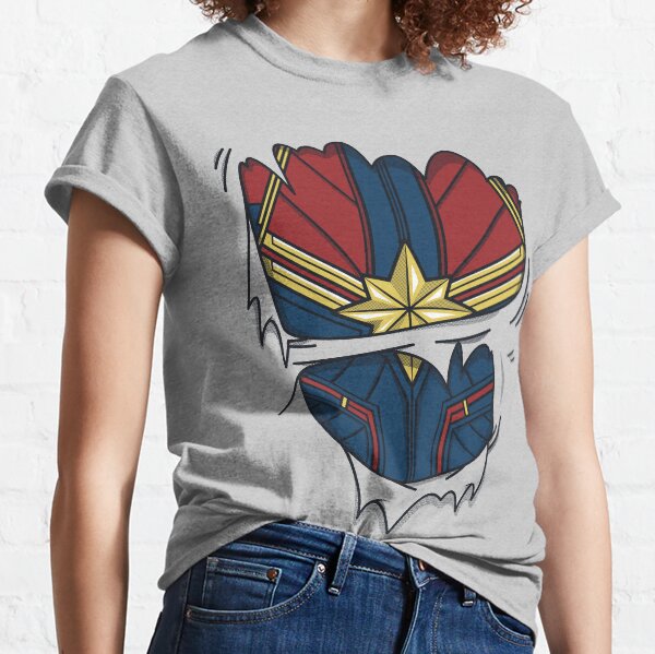 Camiseta capitana marvel mujer outlet