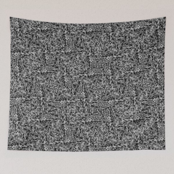 Item preview, Flashy coral-like shapes in dark grey tones designed and sold by ShapesColors.