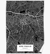 Sao Paulo Karte, Sao Paulo Poster, Sao Paulo Wandkunst Karte drucken, Karte von Sao Paulo, Sao Paulo Geschenk, Sao Paulo Brasilien Dekor Poster