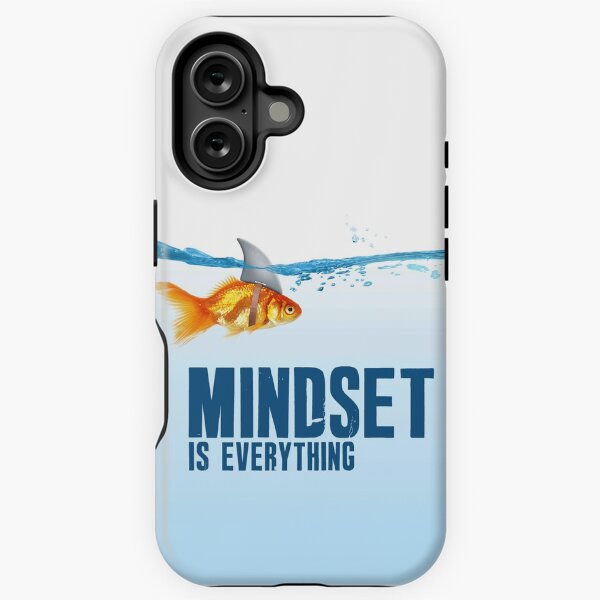 Vista previa del artículo con la obra «La mentalidad es todo - Goldfish - Shark», diseñado y vendido por Highxman.