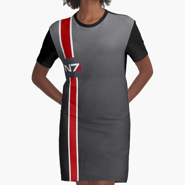 N7 iconic Masseffect HD Graphic T-Shirt Dress