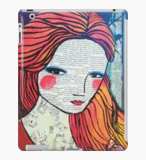 Little Red modern red portrait iPad Case/Skin