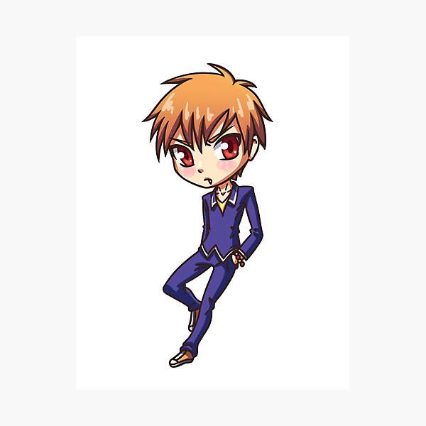 Kyo Sohma Chibi Photographic Print By Lankysandwich Redbubble 9425