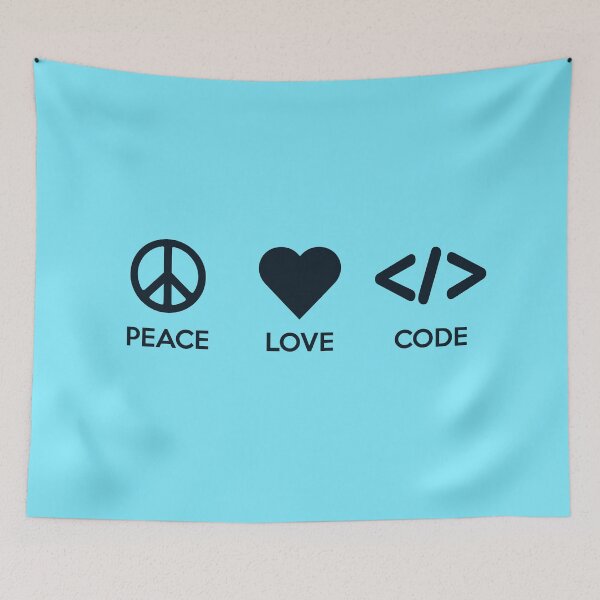 Item preview, PEACE LOVE CODE designed and sold by ApparelFactory.