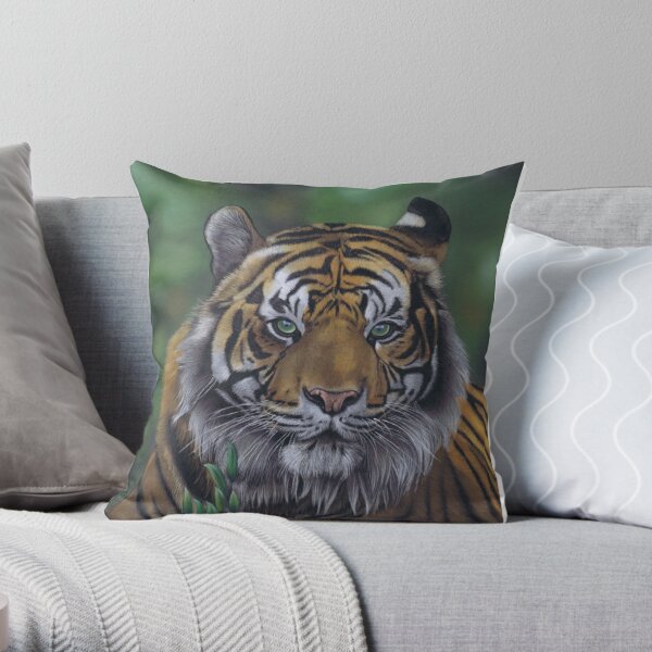 Jungle Tiger Throw Pillow