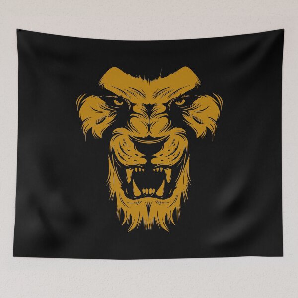 Item preview, Stalking Lion Face designed and sold by MintedFresh.