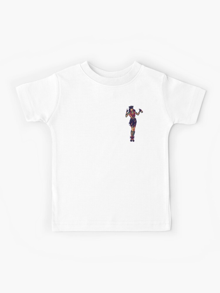 Tattooed Hula Girl Tattoo | Kids T-Shirt