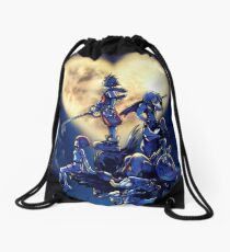 Kingdom Hearts Book Drawstring Bag