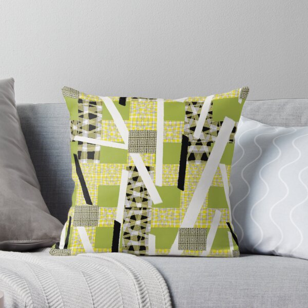 Item preview, Bauhaus Patchwork verde designed and sold by LorlovesDesign.