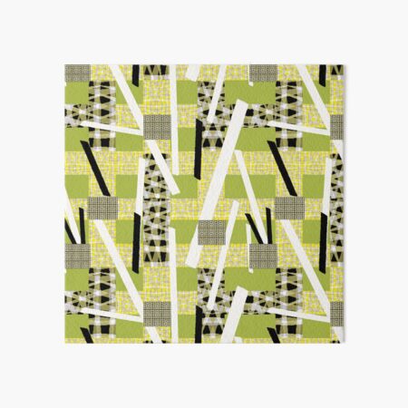 Bauhaus Patchwork green Art Board Print