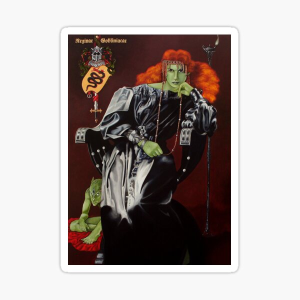 Goblin Queen von Stuart Littlejohn Sticker