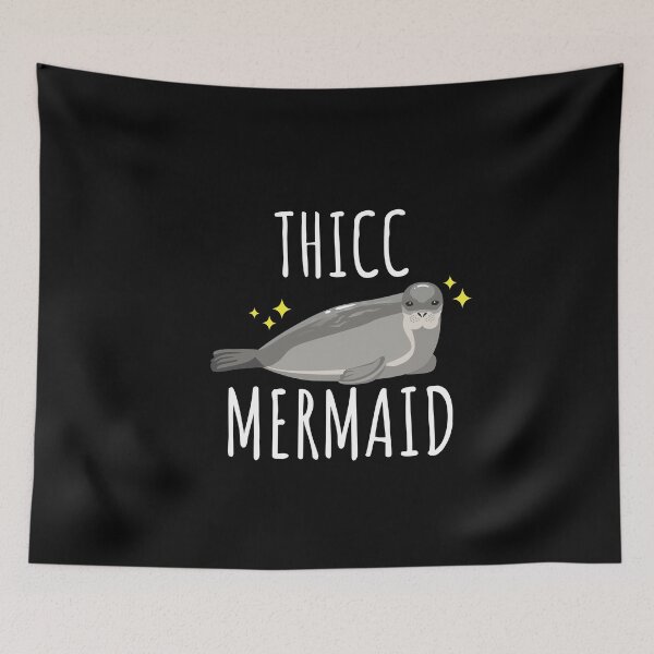 Item preview, Thicc Mermaid Seacow designed and sold by MooonTees.