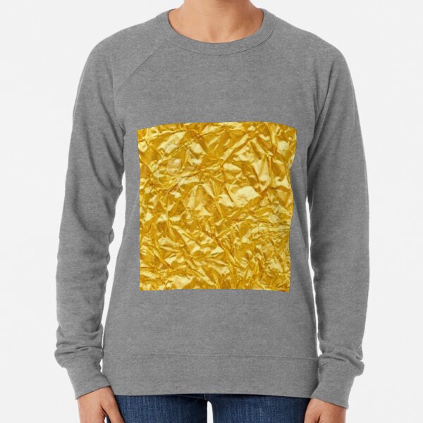metallic gold sweatshirt