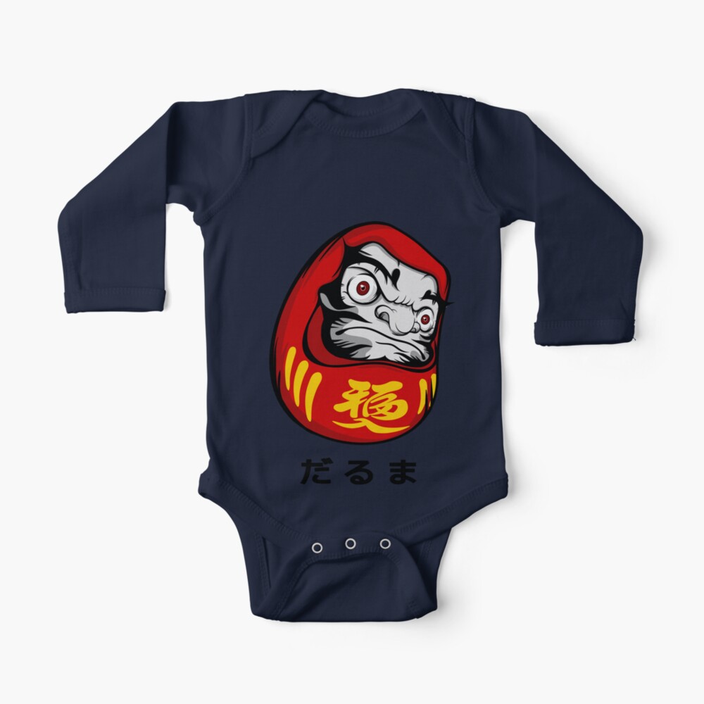 Badass Daruma Doll Baby One Piece By Akaiji Redbubble