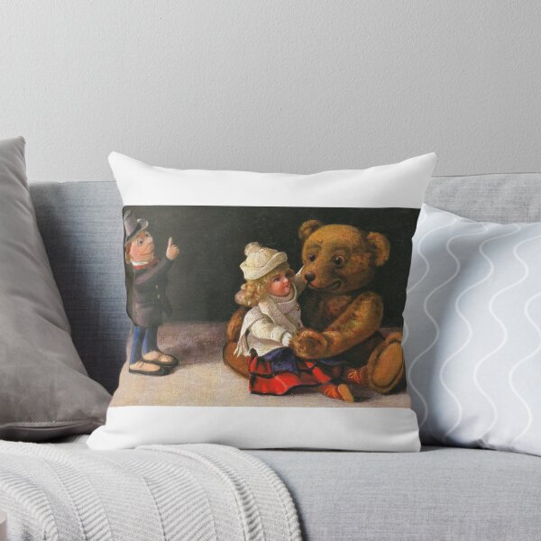 Item preview, Three Dolls, including a Teddy Bear, Interacting by artist Fritz Hildebrandt designed and sold by neonwulf.