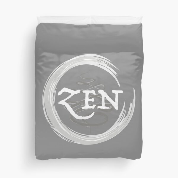 Zen Symbol white Duvet Cover