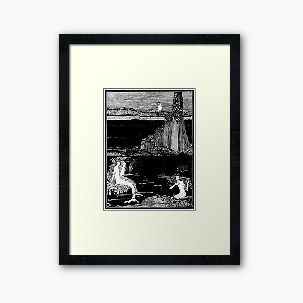 Very Nearly - Harry Clarke Mermaids Framed Art Print
