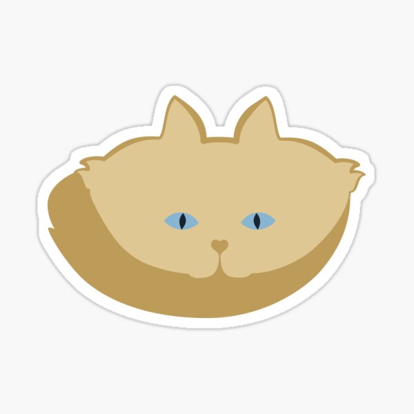 Frappé Brown Cat Cattern [Cat Pattern] Sticker
