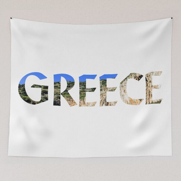 Item preview, Greece landscape designed and sold by orangeturtle.