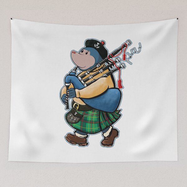 Item preview, Scottish Mole Of Kintyre Marches With Bagpipes designed and sold by brodyquixote.