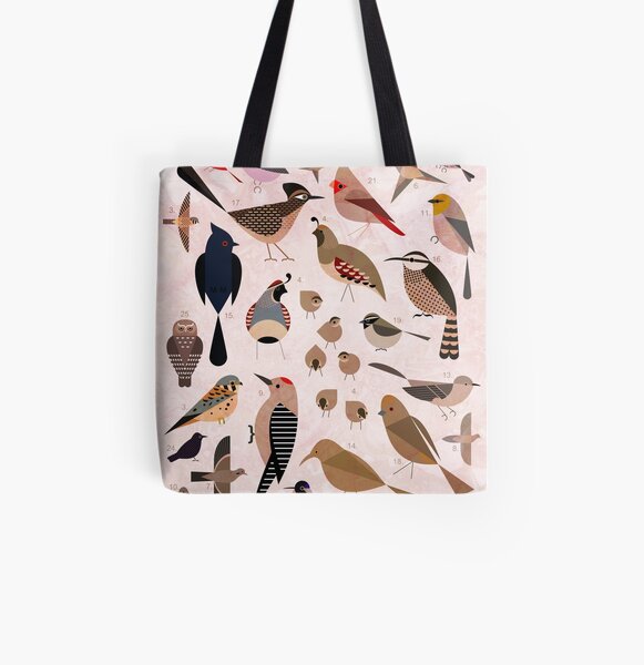 Sonoran Birds All Over Print Tote Bag