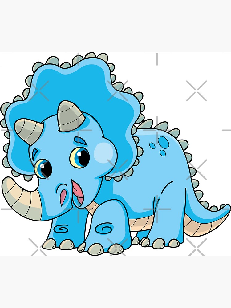 blue triceratops baby by duxpavlic