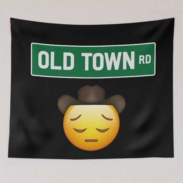 Item preview, Old town road shirt Sad Cowboy Emoji designed and sold by xDeluxe.