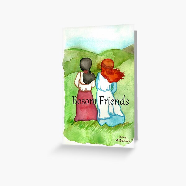 Bosom Friends Anne of Green Gables Greeting Card