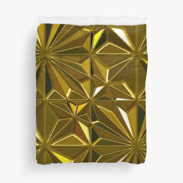 Item preview, 3-D Art Deco (Faux) 24-Karat Golden Hues Tile Pattern designed and sold by DEC02.