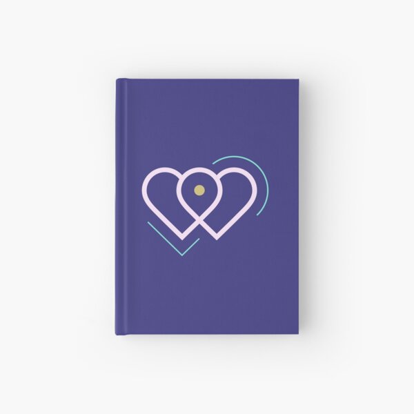 Violet Hearts Hardcover Journal