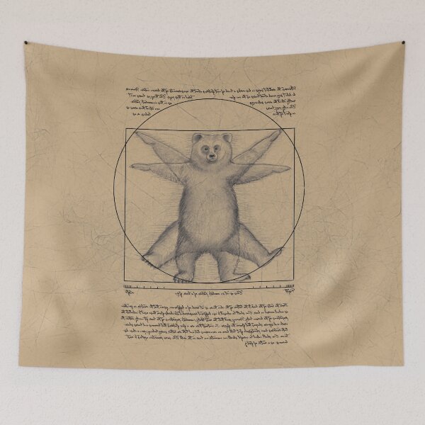 Item preview, The vitruvian bear designed and sold by ZolinStudio.
