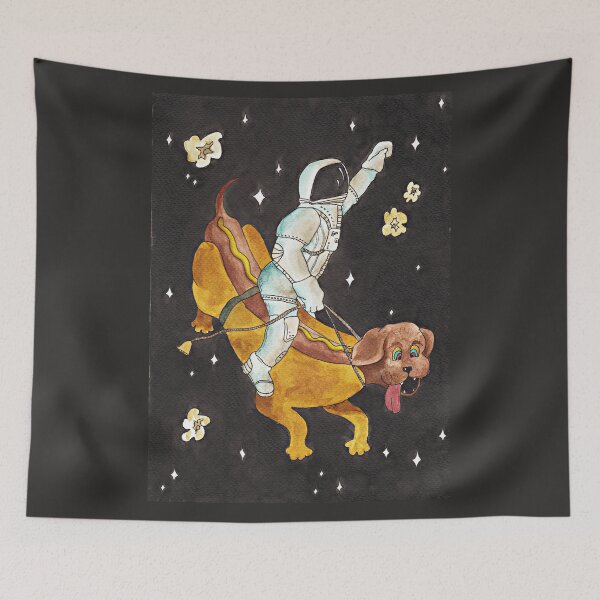 Item preview, Hotdog space rodeo designed and sold by AnnaShell.