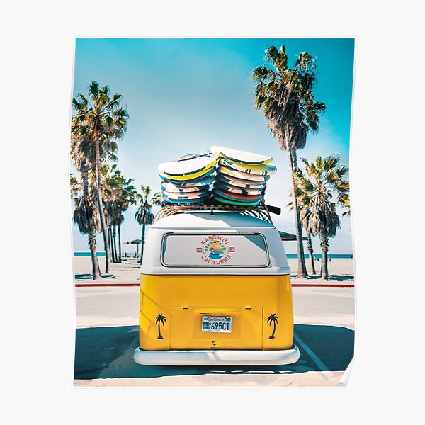 Van Life - Yellow Poster