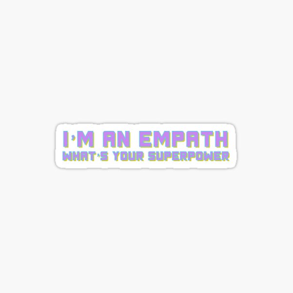 Vista previa del artículo con la obra «Soy un Empath, ¿cuál es tu superpoder?», diseñado y vendido por BubblynBloom.