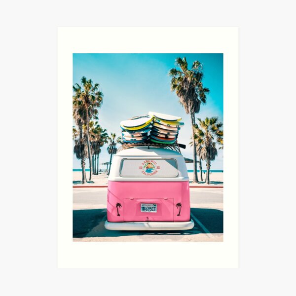 Van Life - Pink Art Print