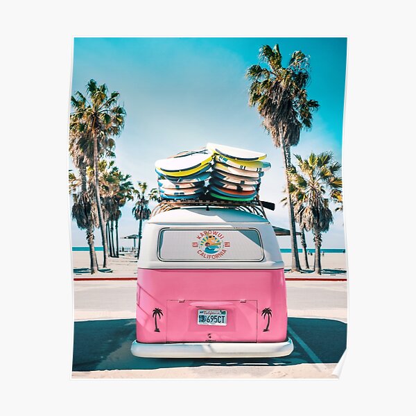 Van Life - Pink Poster