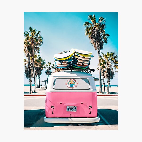 Van Life - Pink Photographic Print