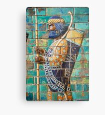 Achaemenid Immortals' Soldier Metal Print