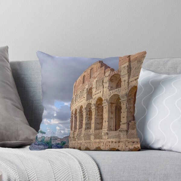 Roman Colosseum in stunning light Throw Pillow