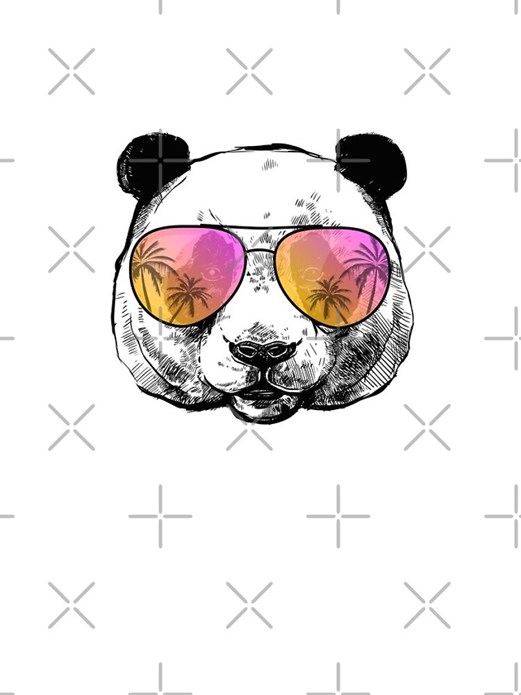 "Cool Panda with Sunglasses Shirt Cool Summer Panda Outfit" iPhone Case
