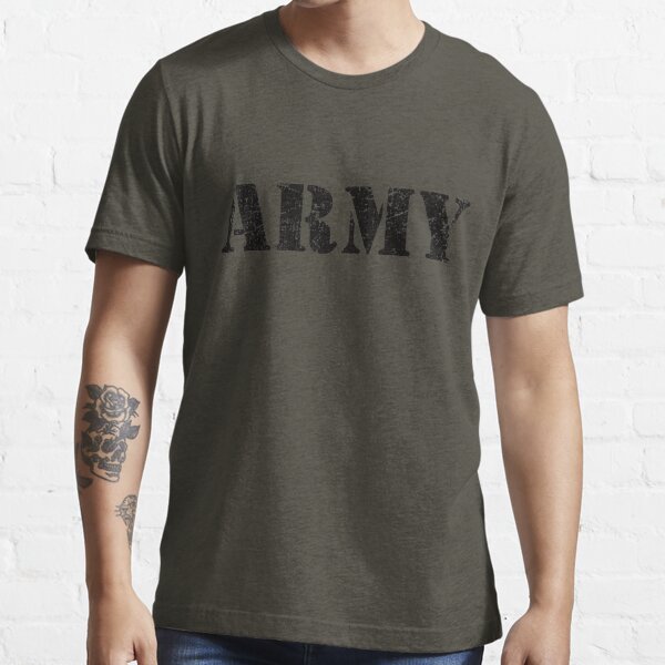 Vintage US Army Classic Military Logo Essential T-Shirt by IncognitoMode