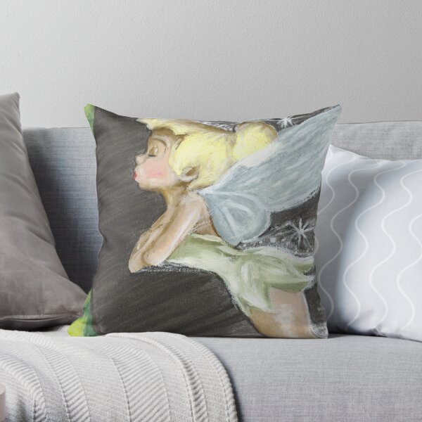 Super Heroic - Tinker Bell Throw Pillow