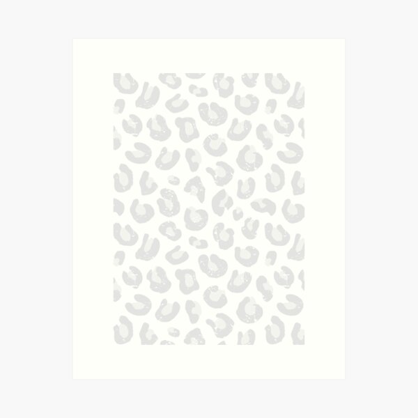 Item preview, Leopard Print - Silver Gray and White  designed and sold by Daisy Beatrice.