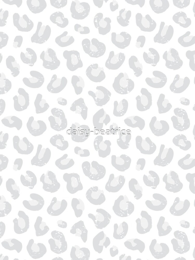 Leopard Print - Silver Gray and White by daisy-beatrice