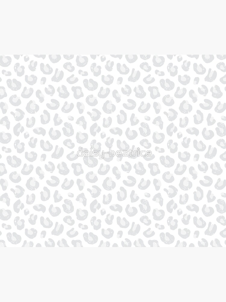 Leopard Print - Silver Gray and White by daisy-beatrice