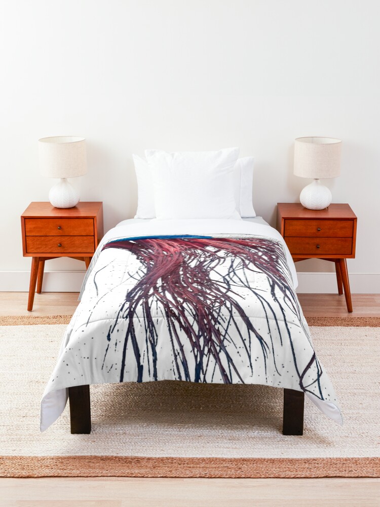 Alternate view of #Jellyfish #Cnidaria #Bioluminescence #Invertebrate underwater science biology fish aquarium swimming Comforter