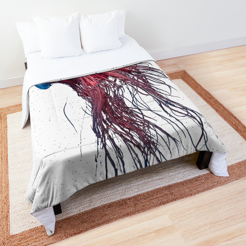 #Jellyfish #Cnidaria #Bioluminescence #Invertebrate underwater science biology fish aquarium swimming Comforter