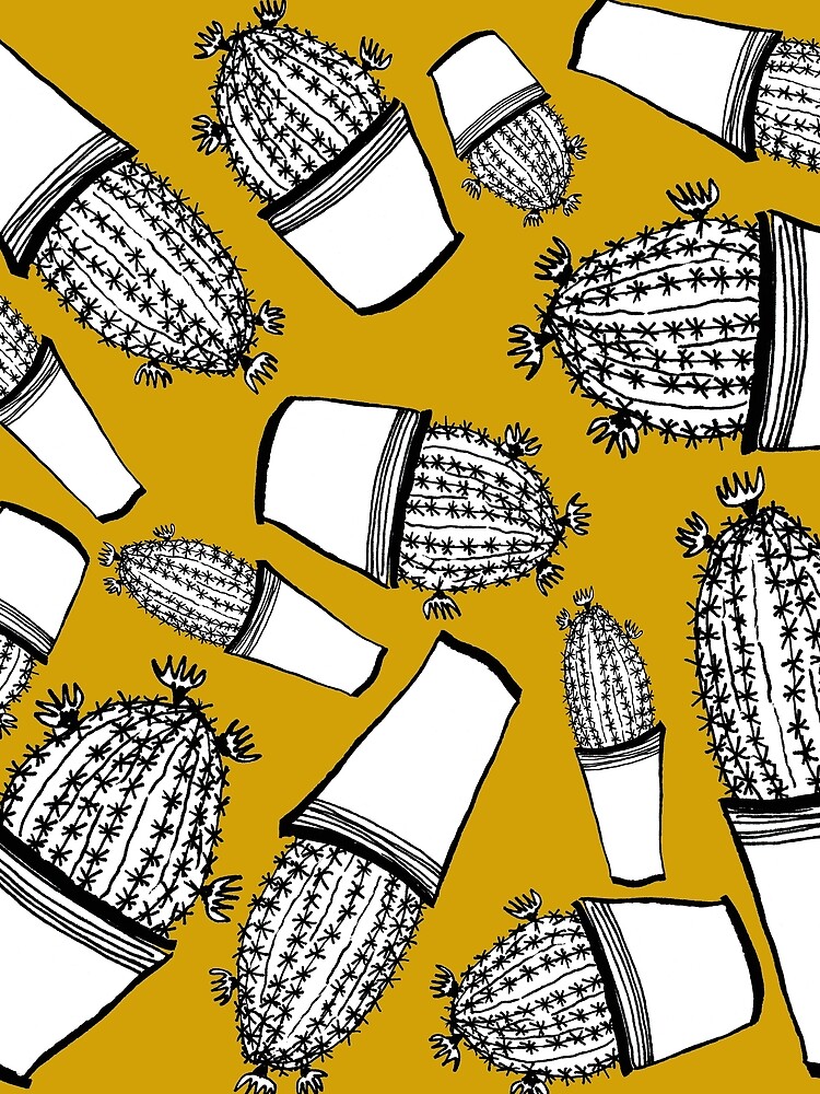 Cactus 63 black & white von RanitasArt
