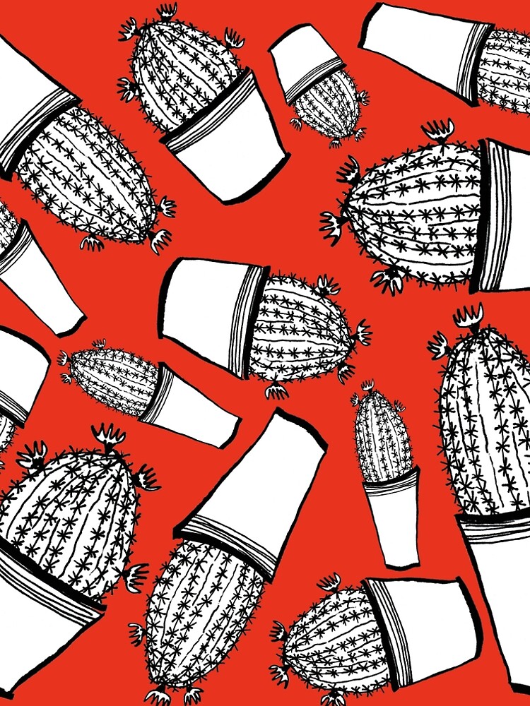 Cactus 63 black & white von RanitasArt